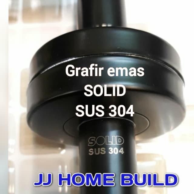 Hre 61.44 Solid Bl / Handle Solid Hitam / Handel Pintu Solid Hitam