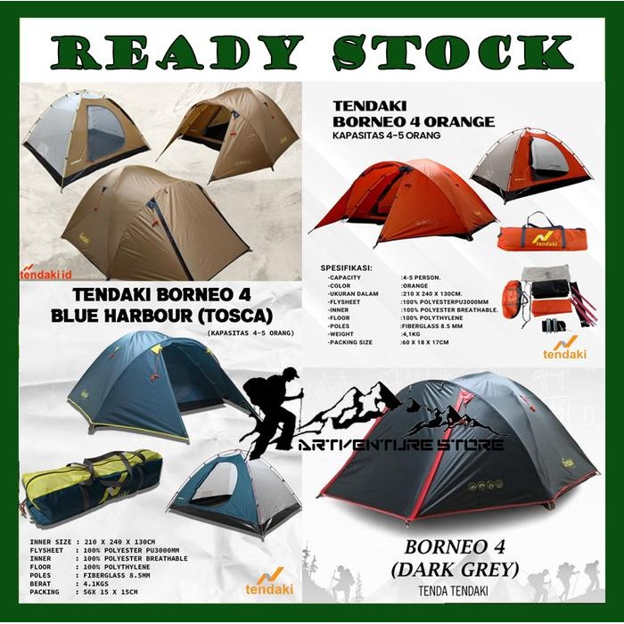 Tenda Mountain Inn Sport BORNEO 4 TENDAKI