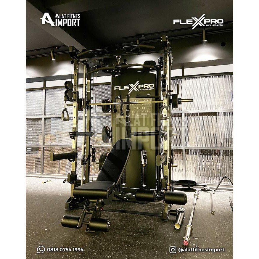 BERKUALITAS  MULTIFUNCTIONAL SMITH MACHINE - ALL IN ONE - HOME GYM