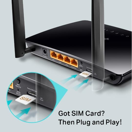 TP-Link Archer MR400 AC1200 4G LTE Modem Wireless Router - MR400