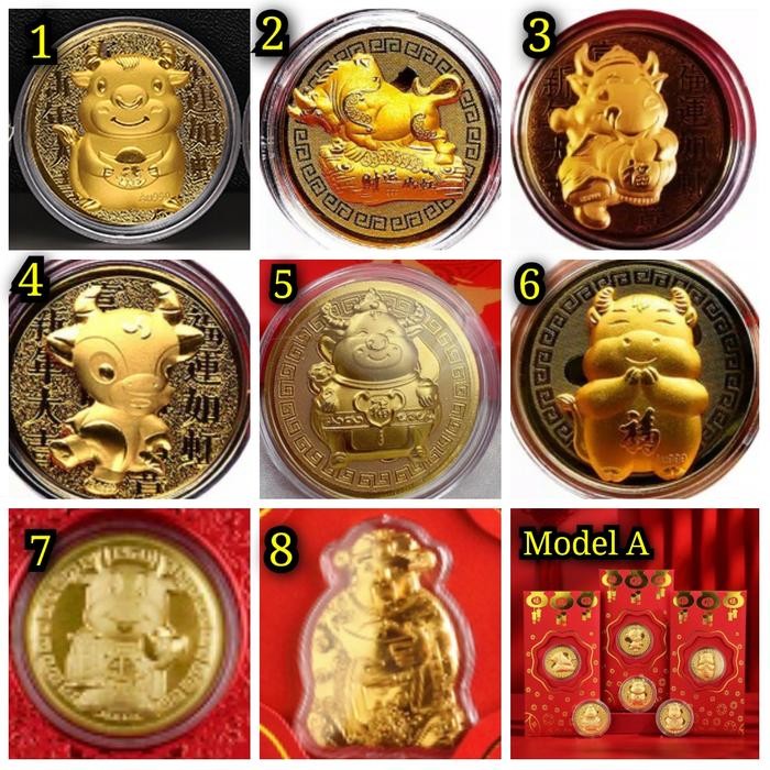ds6d- Angpao Emas 2021 Shio Kerbau Model A / Angpao Berlapis Emas Au999