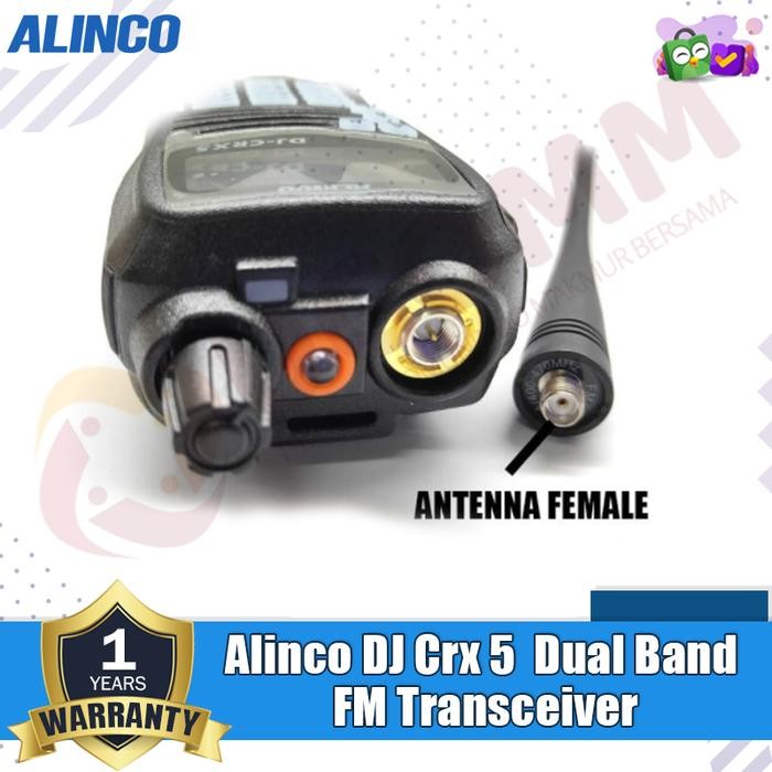 ALINCO DJ CRX5 DJ-CRX5 CRX 5 DUALBAND FREKUENSI GARANSI RESMI ORIGINAL
