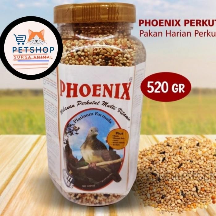 6yfd- Phoenix Perkutut Pakan Harian Burung Perkutut Mix Biji Milet Godem