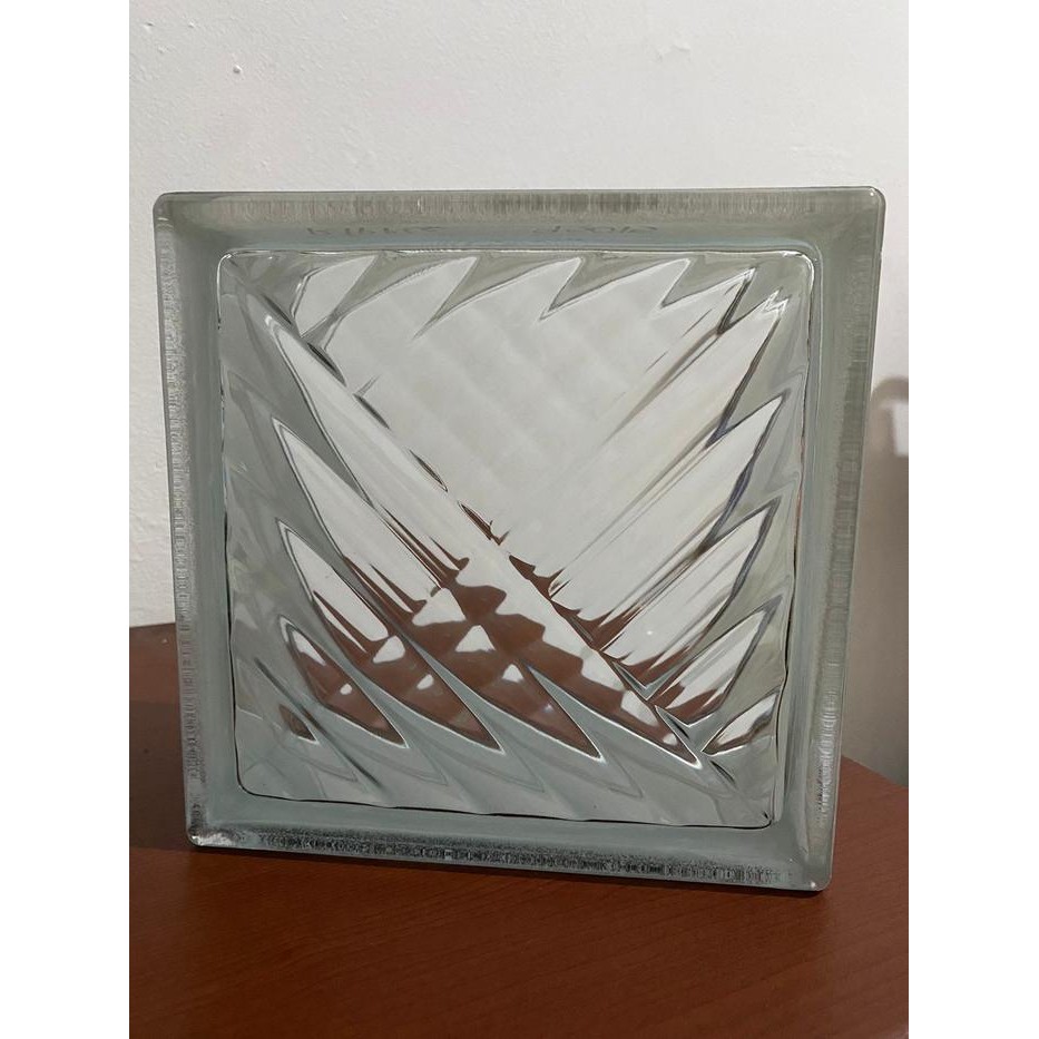 Lansungkirim- Glassblock Mulia Wave Circle Ripple Clear / Glass Block