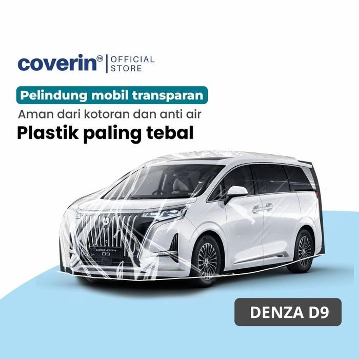 Cover Mobil Denza D9 plastik PE sarung mobil Transparan Tebal dan kuat - COVERIN