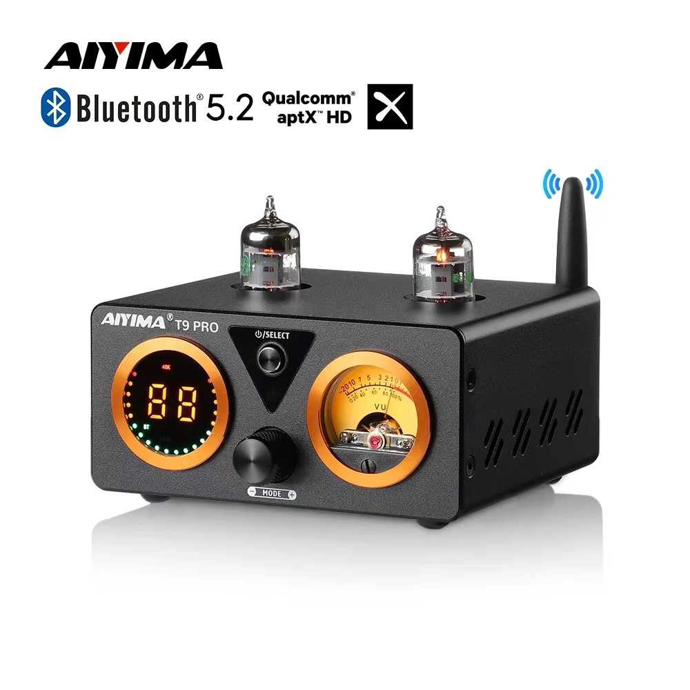 Aiyima T9 Pro Aptx Hd Bluetooth Amplifier Audio 100Wx2 Hifi Stereo Power Amplificador Usb Dac Coax