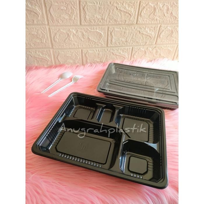 Mika Bento 5 Sekat Besar / Bento Box 5 Sekat Jumbo (Per Pack)