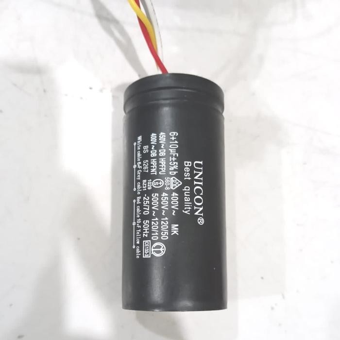 kapasitor mesin cuci LG 2 tabung 6+9.5-10 kabel 4