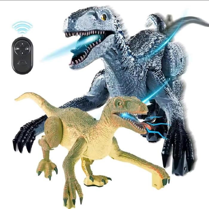 Terlaris RC DINO / DINOSAURUS VELOCIRAPTOR MAINAN REMOTE CONTROL ROBOT DINOSAUR SALE