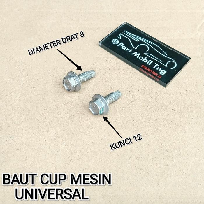 BAUT BOLD BOLT PEGANGAN ENGSEL CUP MESIN UNIVERSAL OK.