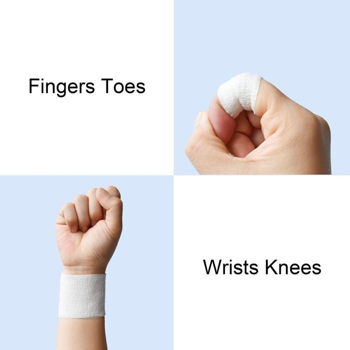 Perban Jari Olahraga 5Pcs Elastis Tape 5Cm*4.5M Untuk Voli Gym Rehabilitasi Cedera Terlaris