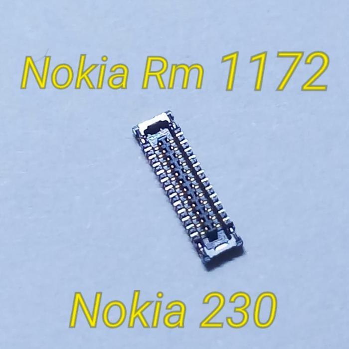 NEW KONEKTOR LCD NOKIA 230 RM 1172 DI MESIN 24 PIN FPC LCD CONNECTOR NOKIA