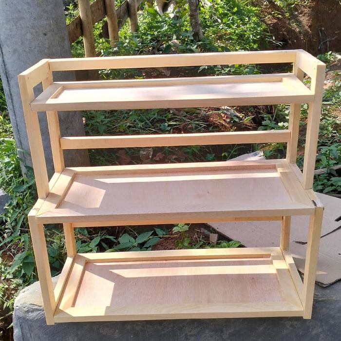 Rak Bumbu / Rak Meja / Rak Bumbu Kayu / Rak Bumbu Dapur / Rak Serbaguna