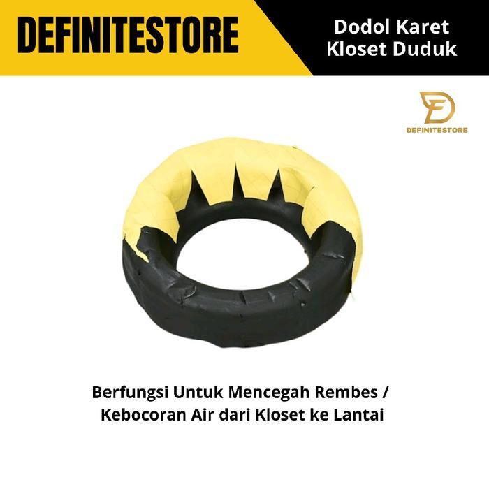 Dodol Kloset Duduk Karet Kloset Duduk Seal Gasket Lem Kloset Hitam Bisa Untuk Semua Merk Kloset