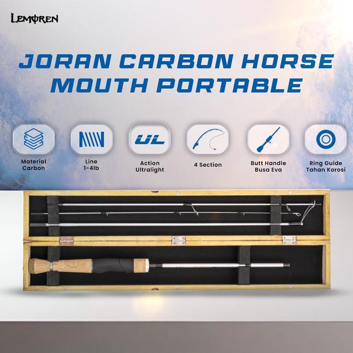Joran Ultralight LEMOREN Baitha Lure 1-6lb Joran Travel Rod JP034