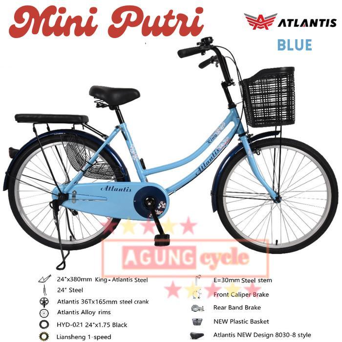 SEPEDA MINI DEWASA ATLANTIS OK PUTRI 20 24 26 KERANJANG CITYBIKE WANITA