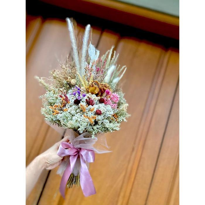 Baru Buket Pengantin Bunga Rustic Wedding Hand Bouquet Rustic