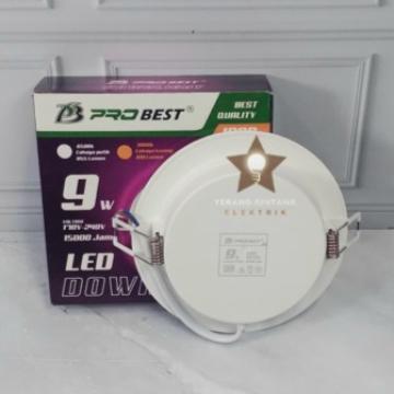 NEW Lampu Downlight Led Inbow Probest 9W 9Watt putih 3,5inch superbright