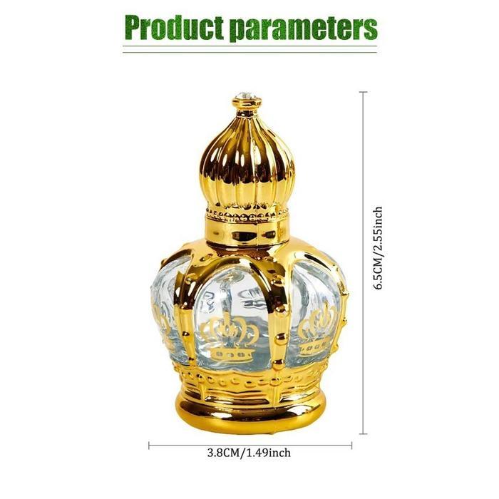 Botol Roller Kaca Tebal Crown Parfum Roller Ball Botol Minyak Oil Rolon Botol Aromatheraphy Botol
