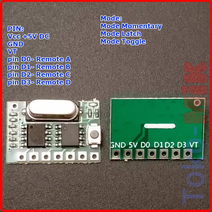 NEW DIY Modul Smart Remote Control Module Transmitter dan Receiver 433MHz