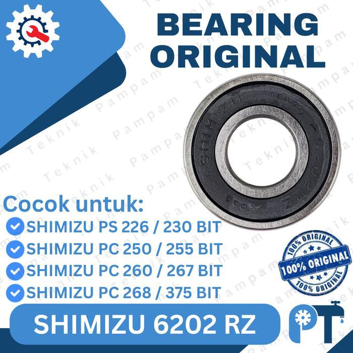 Genuine Part - Bearing 6202 Rz Shimizu Ps 226 230 Jet 260 268 375 Ori Terbaru !!!