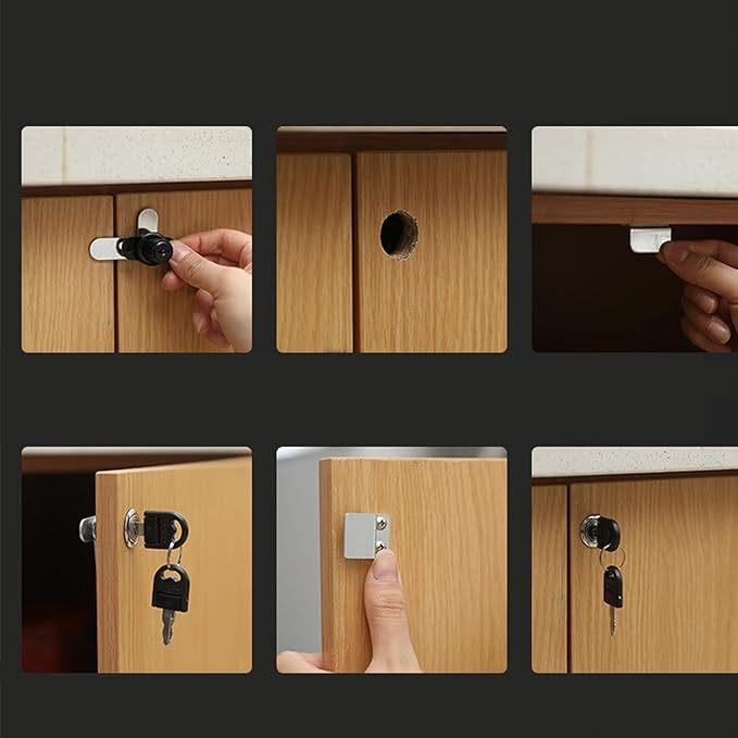 Kunci Kabinet Kunci Lemari Laci Drawer Camlock Konci Loker Kerja Cyber Lock