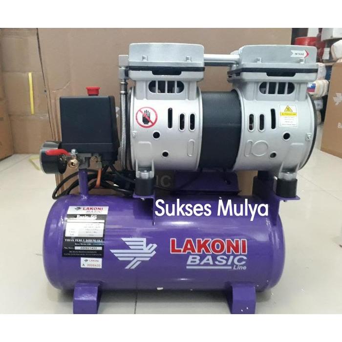 Kompresor Angin/Listrik Silent/Oilless/Tanpa Oli Lakoni Basic 9S