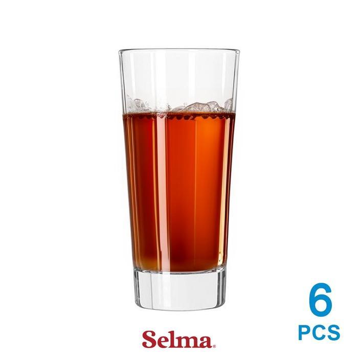 Selma Libbey Elan Gelas Kaca 414 Ml Set 6 Pcs Transparan Drinking Glass Water Glass Gelas Minum