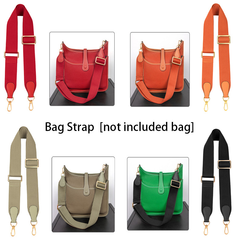 CRAZYSMITH Bag Strap ForHermes Evelyn Bags Canvas Shoulder Crossbody Straps Replacement Adjustable