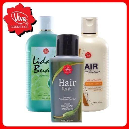 Viva Perawatan Rambut Paket Perawatan Rambut Kering Shampoo Conditioner dan Hair Tonic Rambut Kering