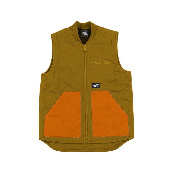 AGLXY Basic Canvas Vest - Brown