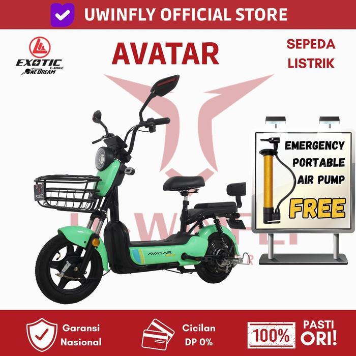 Sepeda Listrik Uwinfly D60 Garansi Resmi Uwinfly - Avatar Green
