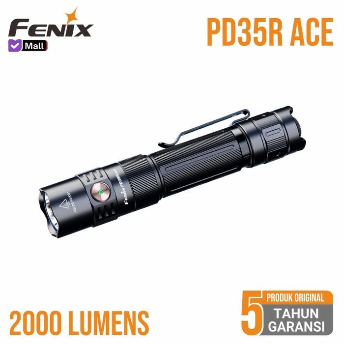 Senter Fenix PD35R ACE Rechargeable Multi-Mode Tactical Flashlight LED Advance Command Edition Takti