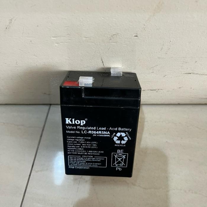 AKI KERING KLOP LC R064R5NA VALVE REGULATED LEAD ACID BATTERY KLOP
