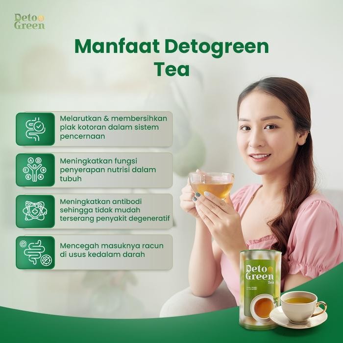 

DETOGREEN TEH PAKET 3 MINUMAN TEH HIJAU 50 GRAM