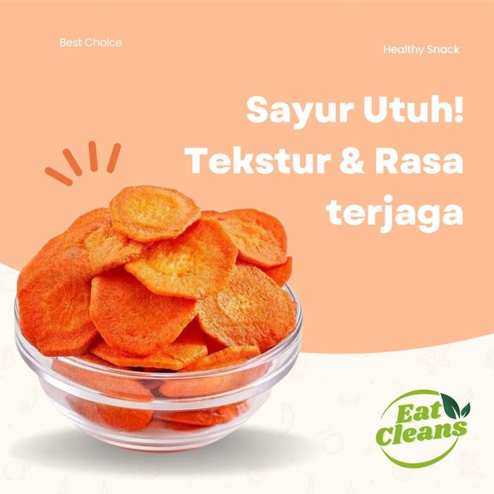 

KRIPIK SAYUR WORTEL CRISPY FREEZE DRIED SNACK DIET SEHAT RENDAH KALORI