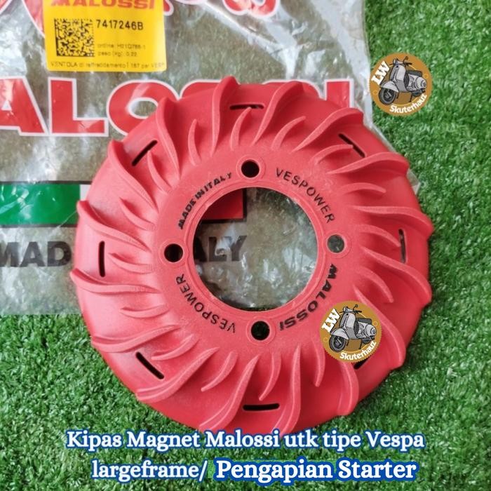 Kipas Magnet Malossi Italy Pengapian Starter Utk Vespa Largeframe