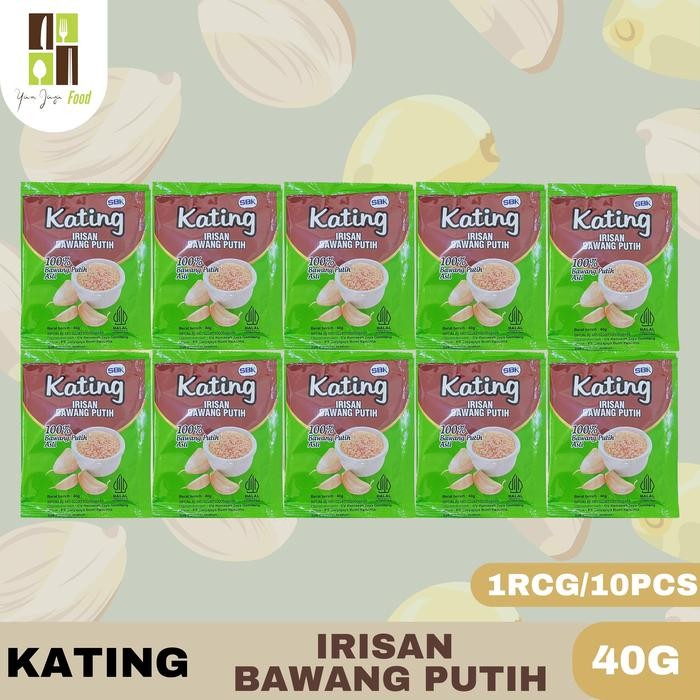 

TERMURAH Kating Irisan Bawang Putih 40g - 1RCG/10PCS Irisan Kecil Kasar Bawang Putih /100% Bawang
