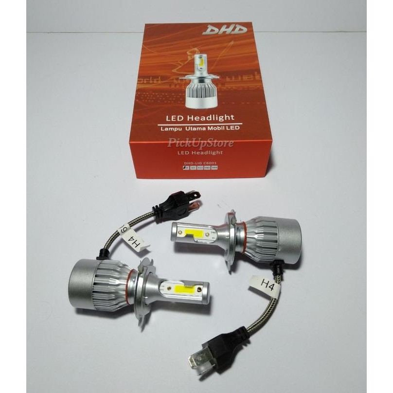 LED HEADLIGHT LAMPU UTAMA MOBIL DHD H4