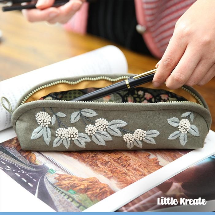 

EG#102 DIY Sulam Kotak Tempat Pensil Hand Embroidery Pencil Case