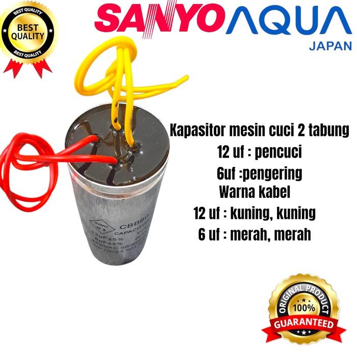 KAPASITOR MESIN CUCI SANYO AQUA MESIN CUCI 2 TABUNG ORIGINAL