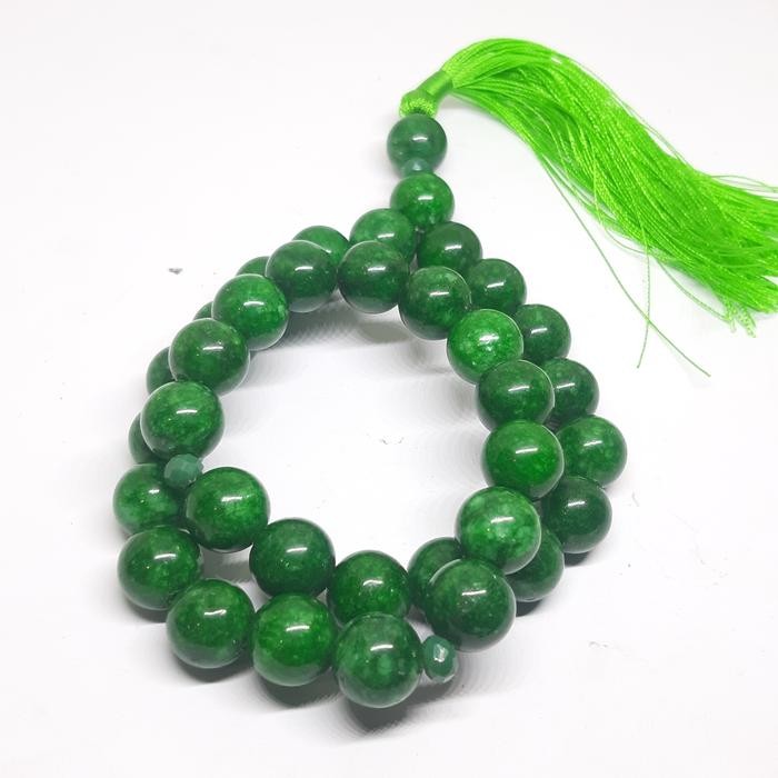 ASLI TASBIH BATU GIOK 12MM 33R READY STOCK
