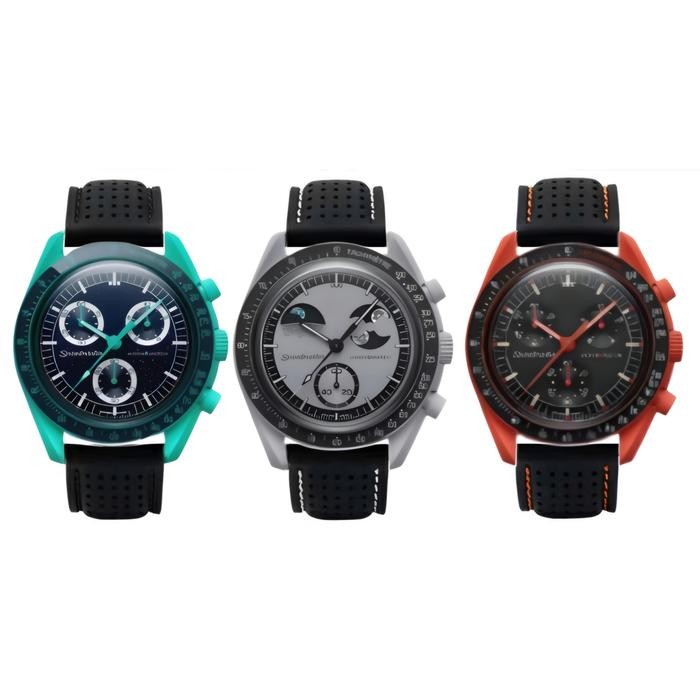 Tali Jam Tangan 20 MM Rubber MoonSwatch Strap Omega X Swatch 8009.200