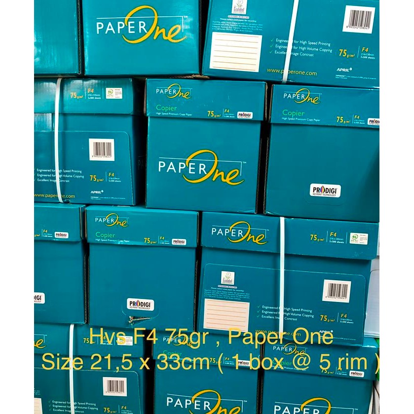 

Pilihan- Hvs F4 75 Gr , Paper One ( Box )