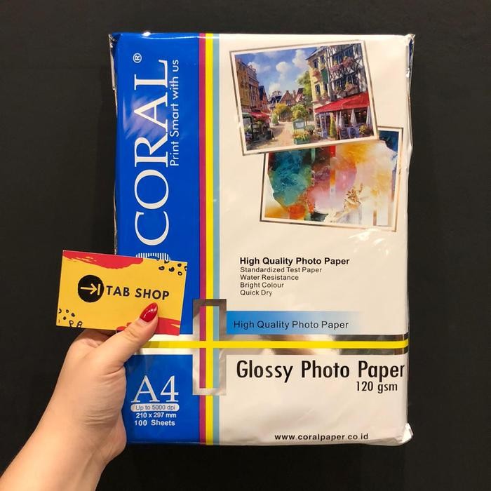 

Pilihan- Coral Glossy Photo Paper A4 120 Gsm 100 Sheets