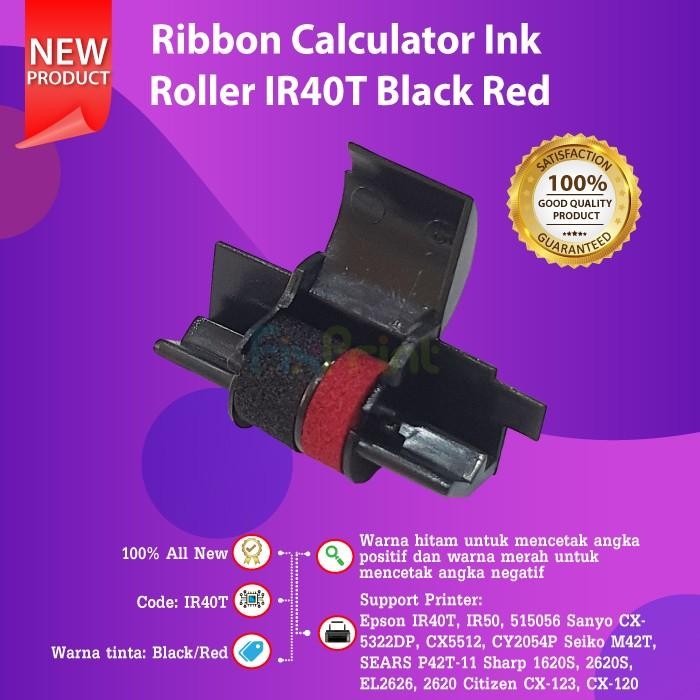 

Ink Roller IR40T Tinta Calculator Hr 100tm Black Red