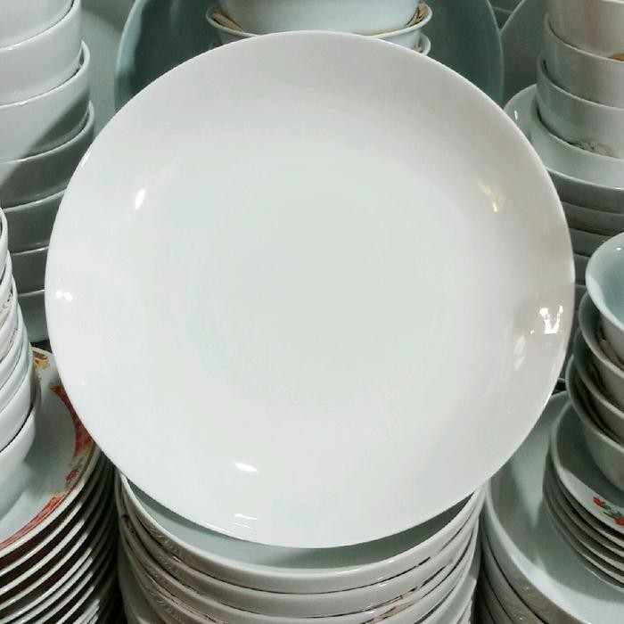 Piring saji/ piring saji jumbo/ piring buah/ piring saji keramik