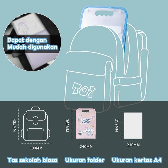 

NEW File Organizer / penyimpanan berkas / folder portable / tempat kertas ujian