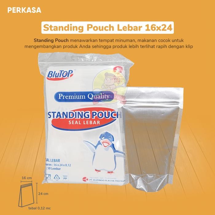 Pilihan- Plastik Standing Pouch 16X24 Berdiri / Plastik Klip Kemasan Berdiri