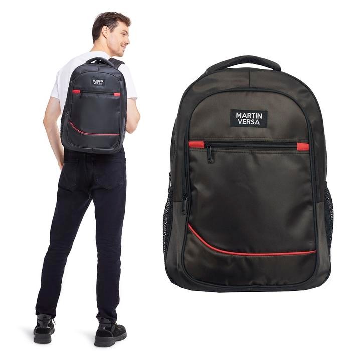 Fosil - Martin Versa Tp6 Tas Ransel Pri Usb Charger Sekolah Kerja Kanvas Nylon Backpack Wanita Hitam